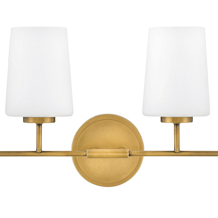 Heritage Brass 4-Light Vanity with Etched Opal Shades