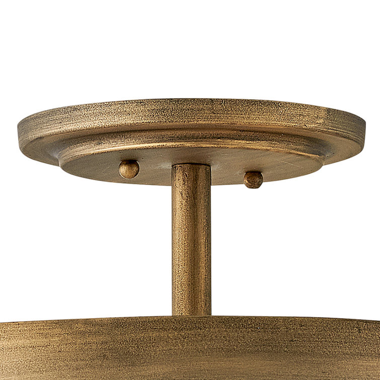 Bohemian Chic Burnished Gold & Soft Sea Glass LED Bowl Light