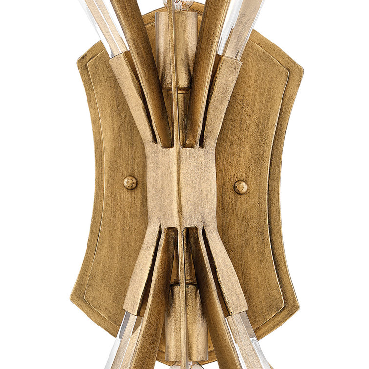 Vida Burnished Gold 2-Light Candelabra Wall Sconce