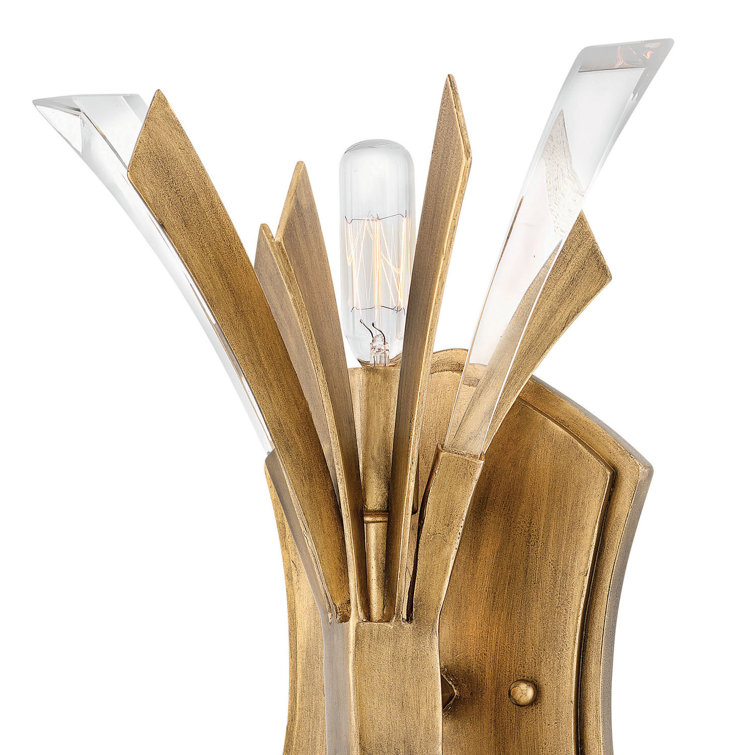 Vida Burnished Gold 2-Light Candelabra Wall Sconce