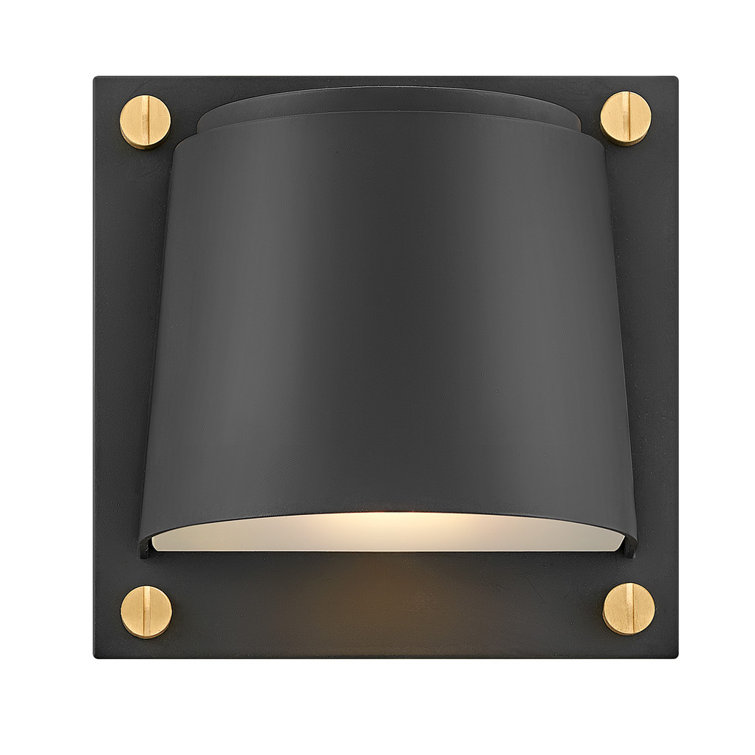 Scout Coastal Elements 6W LED Outdoor Wall Lantern in Black and Brass