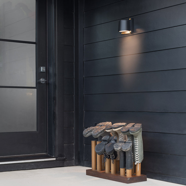 Scout Coastal Elements 6W LED Outdoor Wall Lantern in Black and Brass