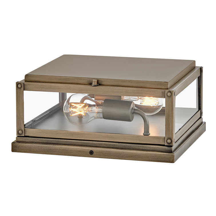 Max Burnished Bronze Outdoor Pier Mount Light