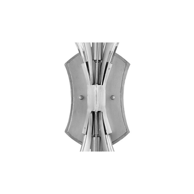 Glacial Silver 2-Light Candelabra Wall Sconce