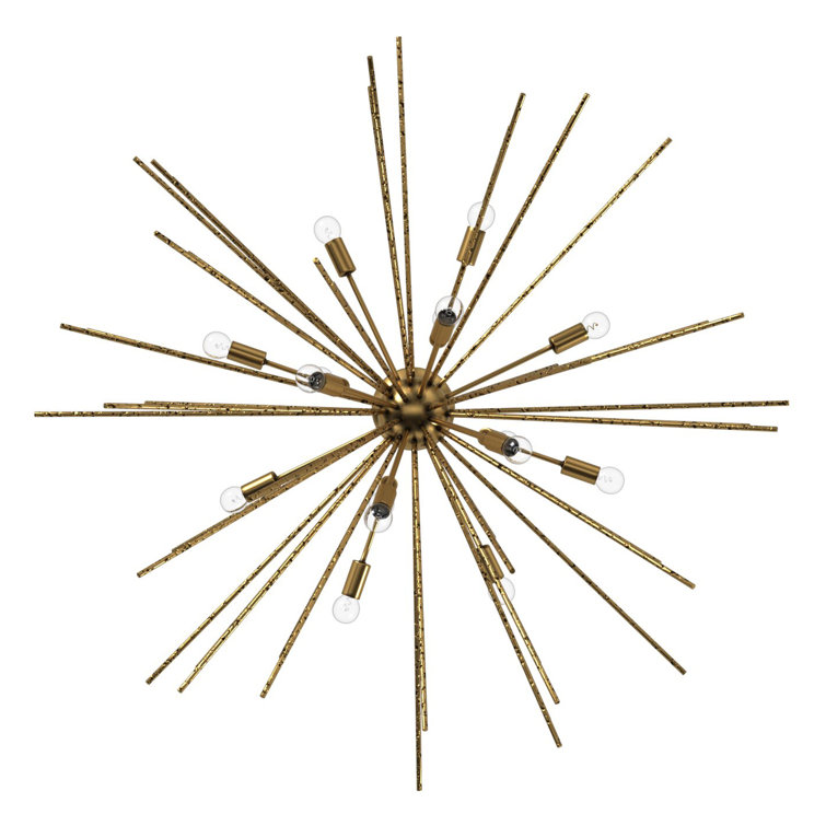 Tryst Burnished Gold 16-Light Sputnik Chandelier