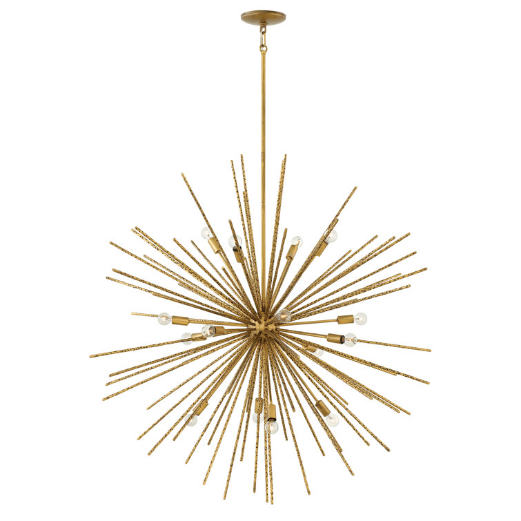 Tryst Burnished Gold 16-Light Sputnik Chandelier
