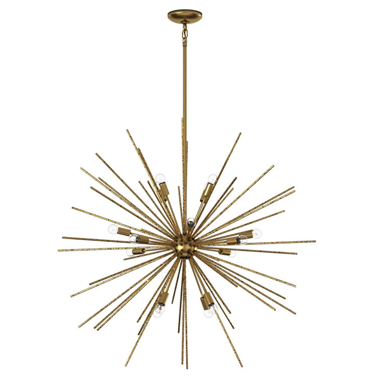 Tryst Burnished Gold 16-Light Sputnik Chandelier