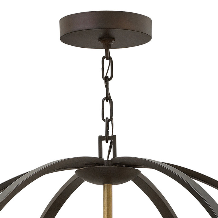 Euclid 41" Spanish Bronze 12-Light Chandelier