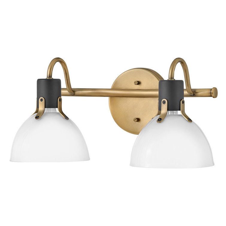 Argo Heritage Brass Dual-Light Dimmable Vanity Fixture