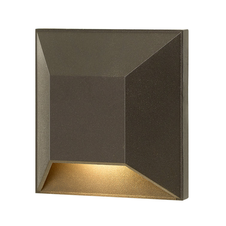 Sleek Bronze Nuvi LED Square Deck and Step Light