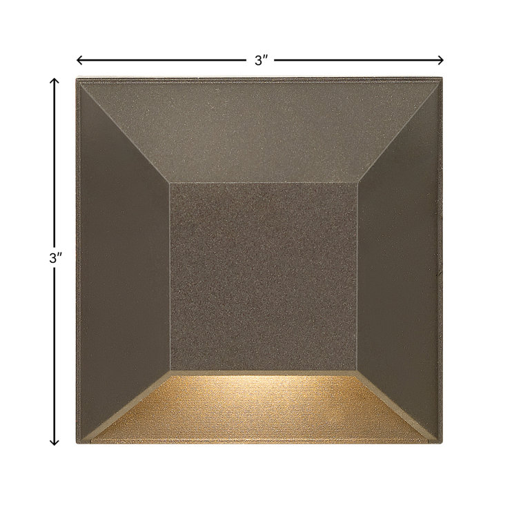 Sleek Bronze Nuvi LED Square Deck and Step Light