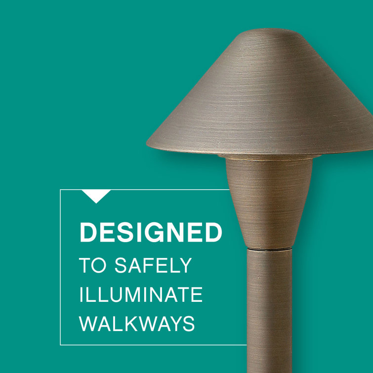 Oil Rubbed Bronze LED Pathway Light with Cone Shade