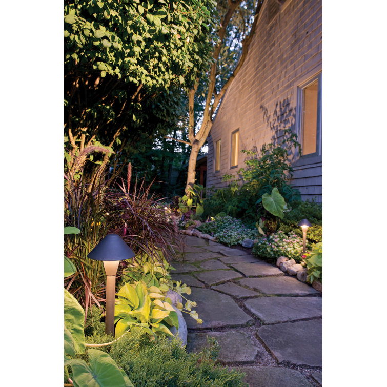 Oil Rubbed Bronze LED Pathway Light with Cone Shade