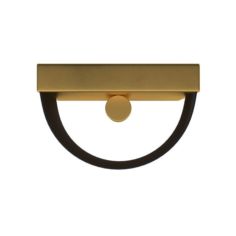 Gigi Heritage Brass and Satin Black Dimmable Wall Sconce