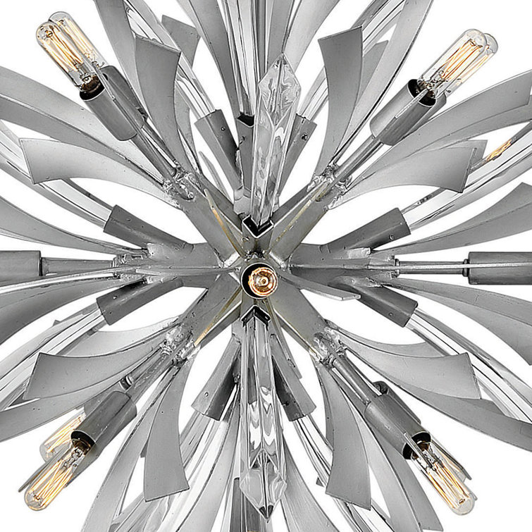 Vida 13-Light Glacial Sputnik Sphere Chandelier