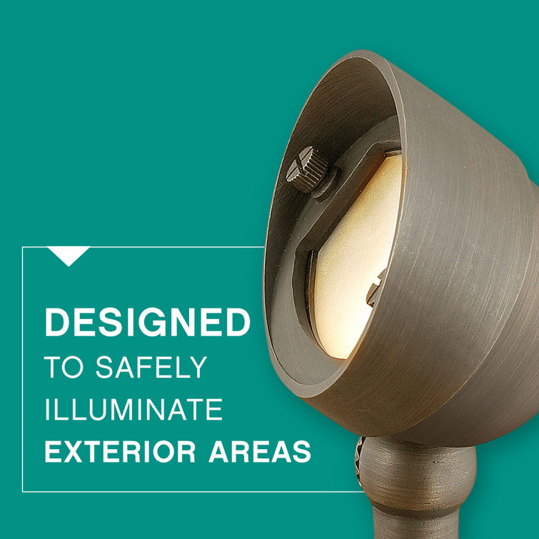 Rotating Hardy Island Matte Bronze LED Flood Light with Ground Spike
