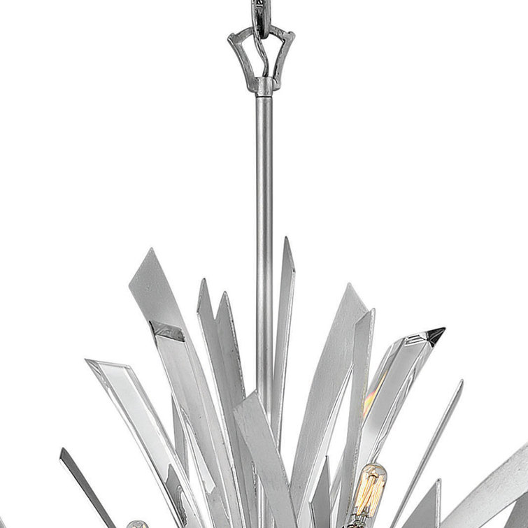 Glacial Chrome 13-Light Sputnik Sphere Chandelier with Crystal Accents