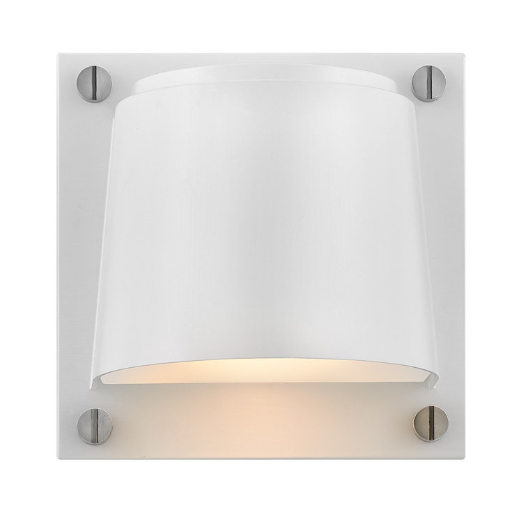 Satin White Steel Dimmable LED Wall Light