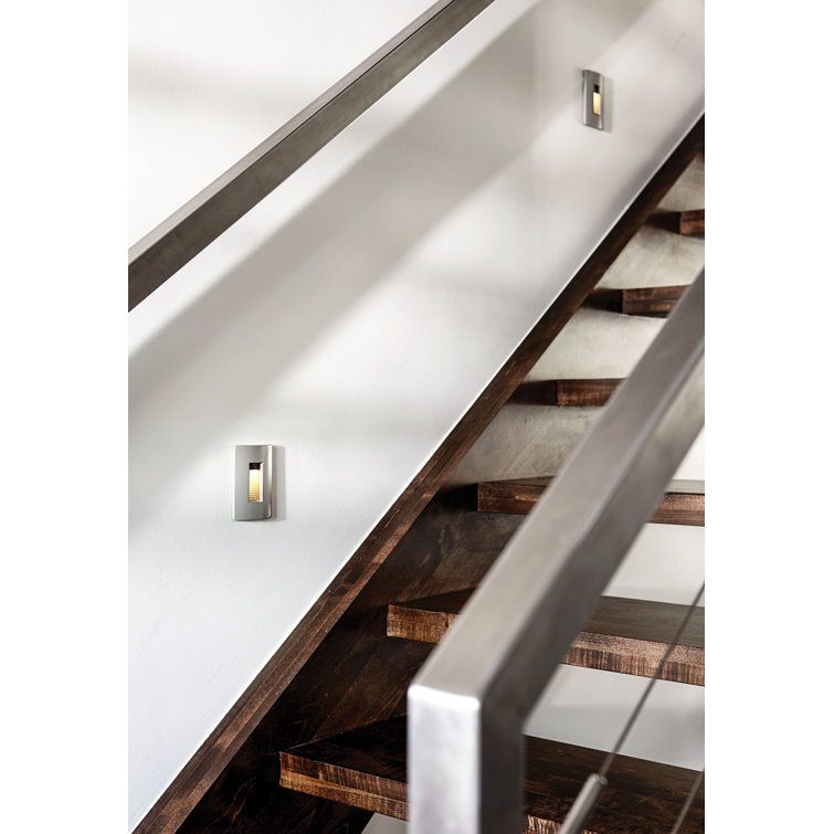 Luna Titanium LED Outdoor Step Light with Zinc-Aluminum Alloy