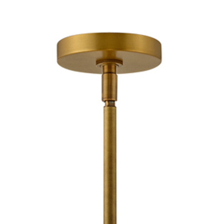 Heritage Brass and Crystal 10-Light LED Chandelier
