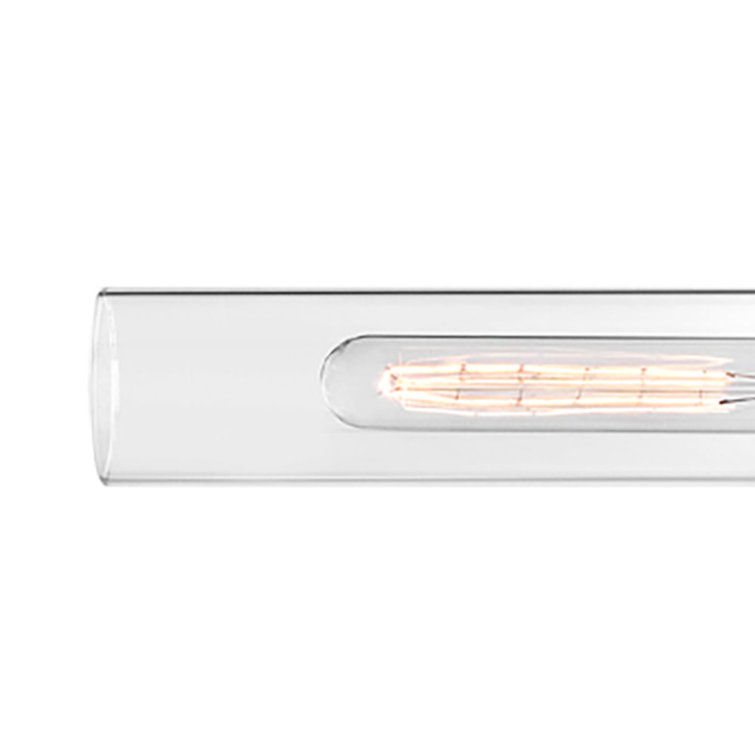 Shea 24" Chrome Vanity Light with Clear Glass Shades