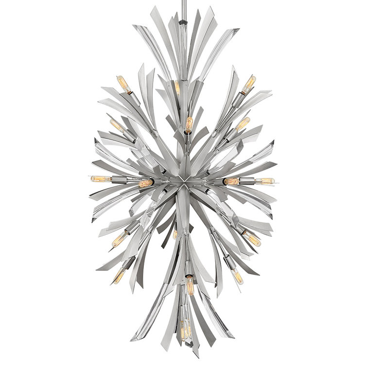 Glacial Crystal Accents 19-Light Sputnik Sphere Chandelier