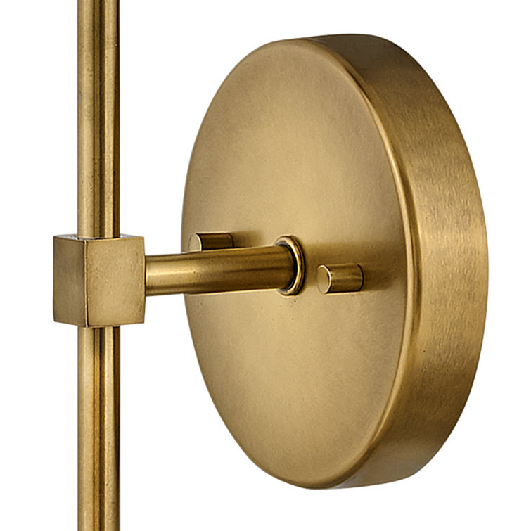 Heritage Brass and Crystal Cylinder Wall Sconce