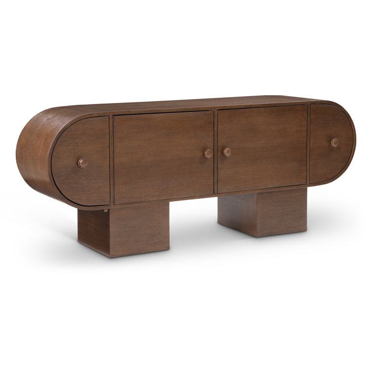 Berndien 76'' Brown Rubberwood and MDF Sideboard