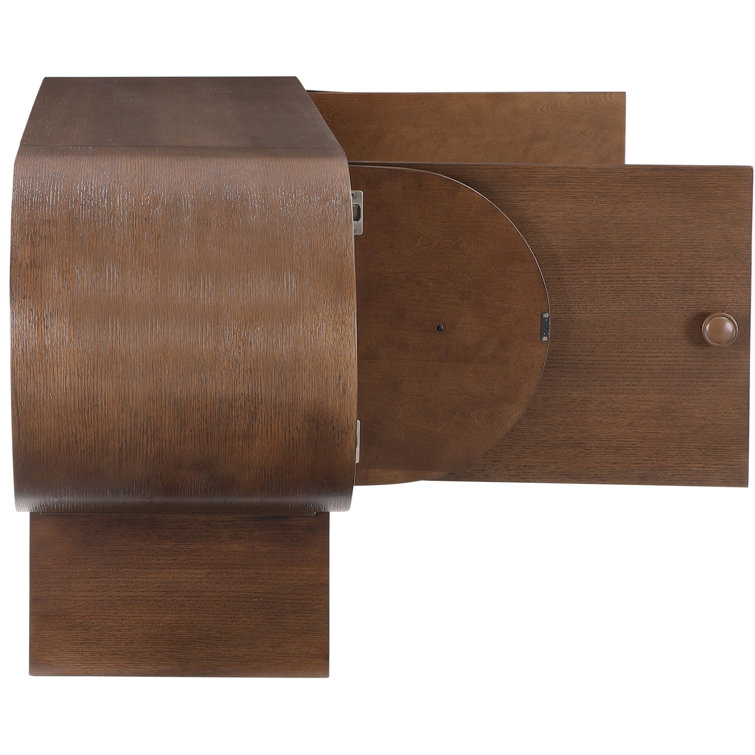 Berndien 76'' Brown Rubberwood and MDF Sideboard