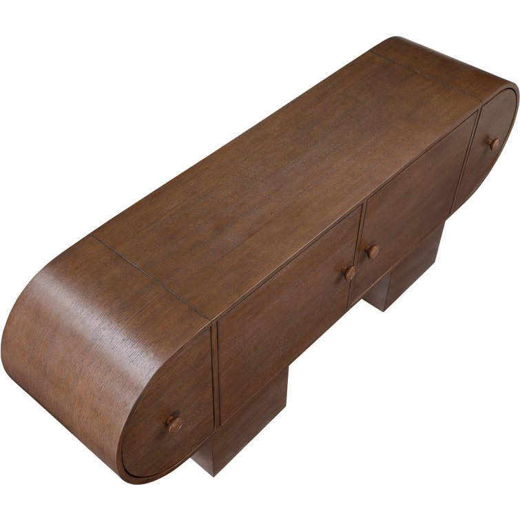 Berndien 76'' Brown Rubberwood and MDF Sideboard