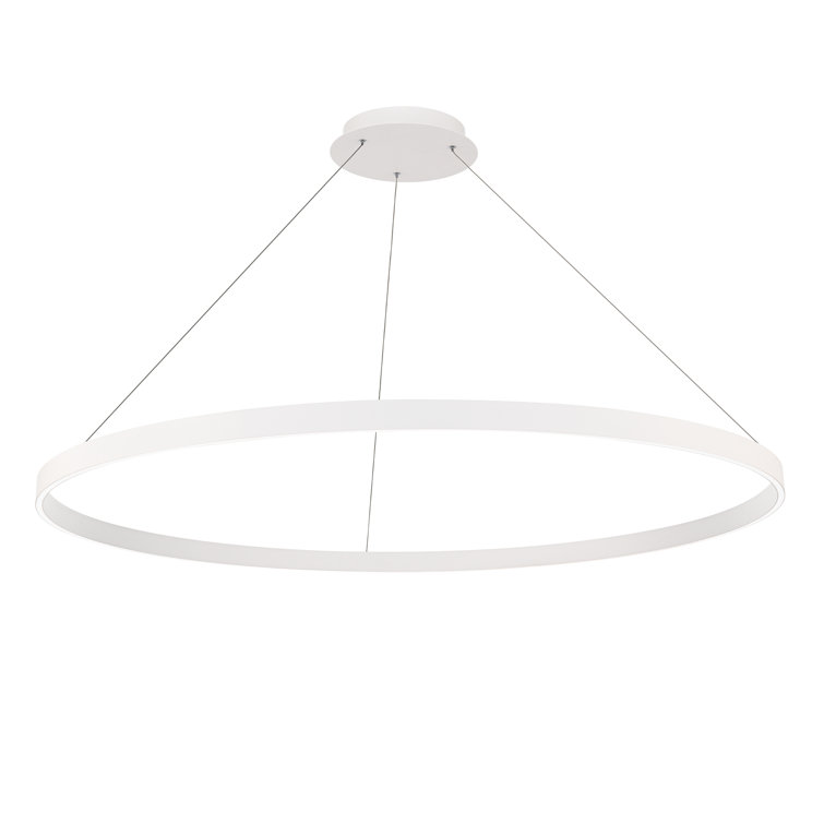 Sirius 30" White Silicone LED Pendant with Dimmable Light