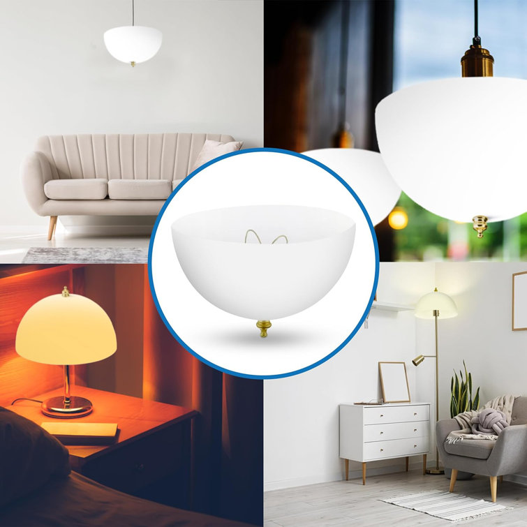 Clear Acrylic Dome Clip-On Lamp Shade