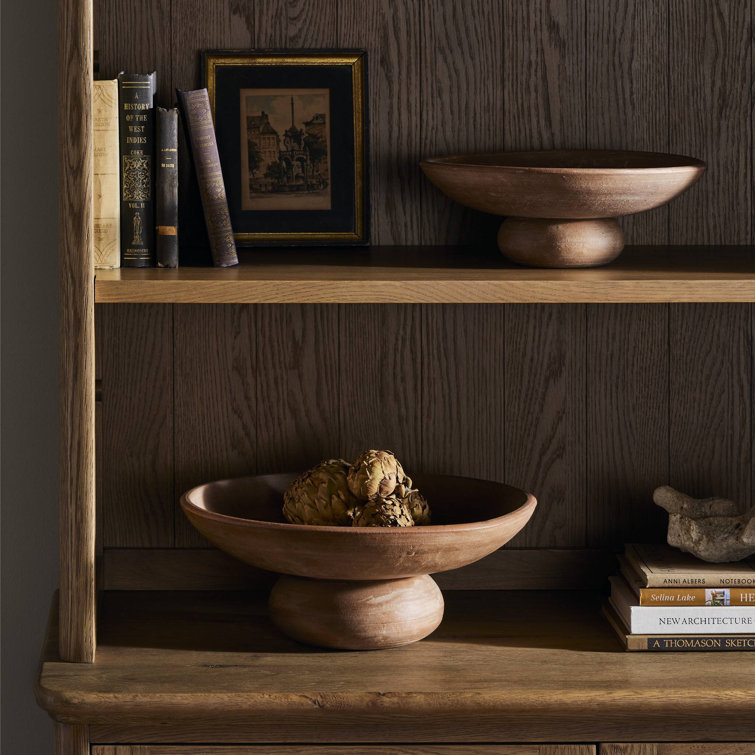 Natural Terracotta Shallow Decorative Bowls with Rounded Base