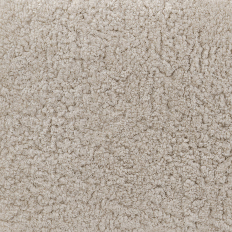 Demi 76" Beige Shearling and Iron Accent Bench