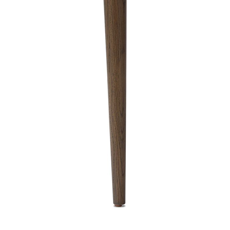 Dune Oak Armless Side Chair with Linen Cushion