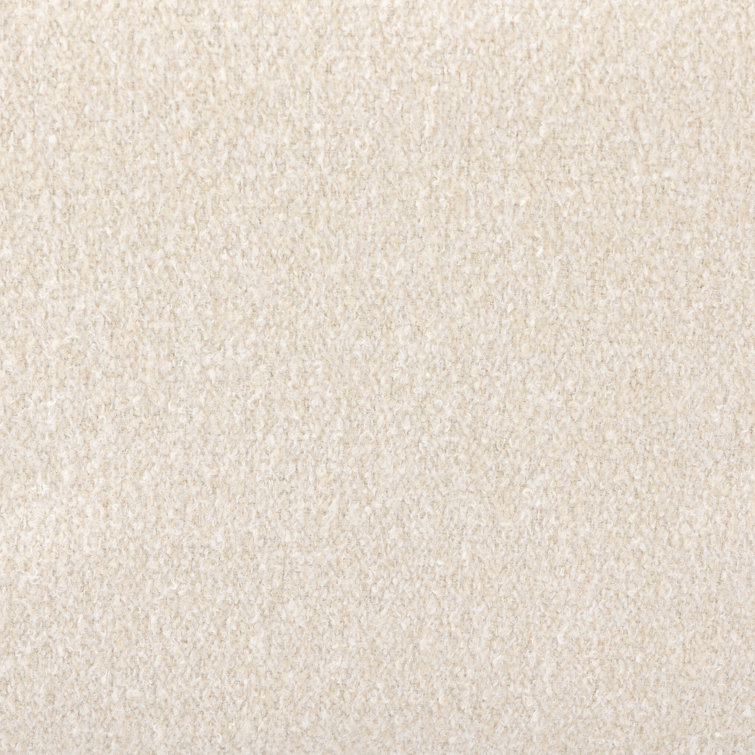 Sand Linen Upholstered Modern Desk Chair with Rolling Base