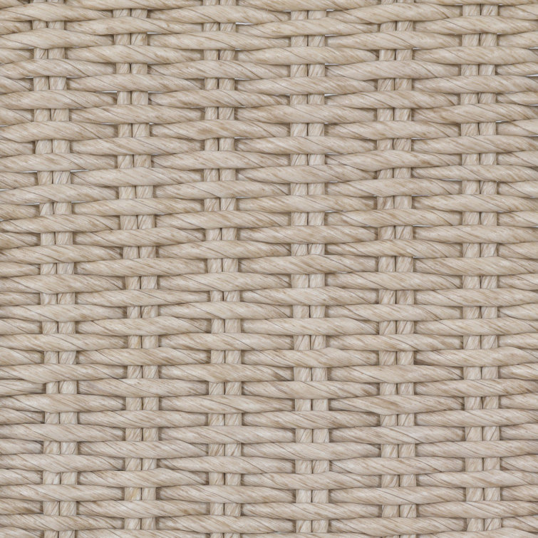 Vintage White Woven Seat and Back Indoor/Outdoor Dining Chair