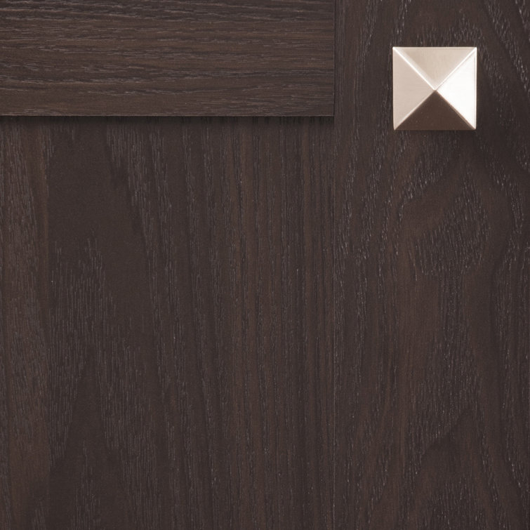 Satin Nickel Square Modern Cabinet Knob with Mounting Hardware