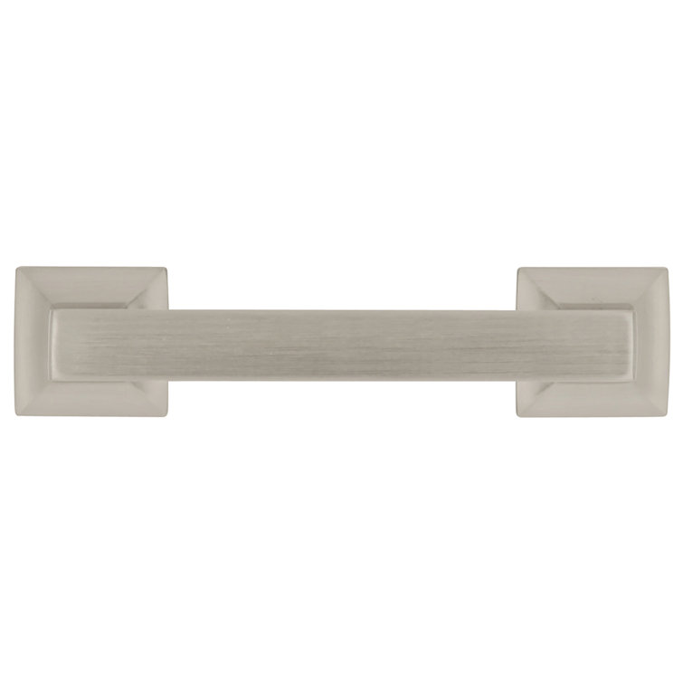 Satin Nickel Modern Cabinet Drawer Pulls 10-Pack