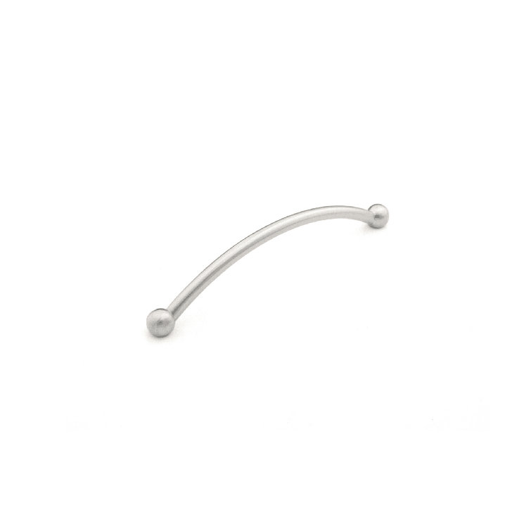 Satin Nickel 5-1/16 Inch Modern Bar Cabinet Pull