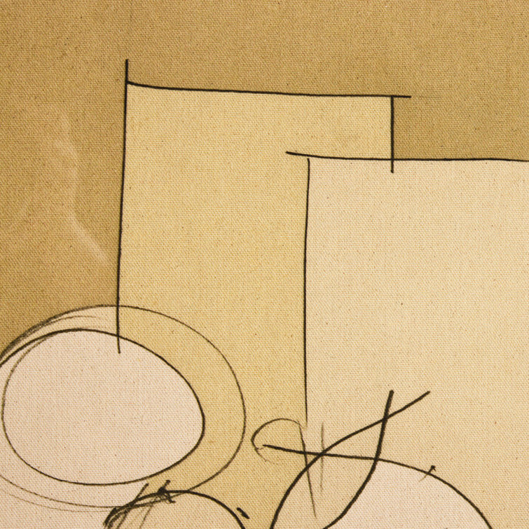 Modern Minimalist Beige and Brown Still Life Framed Art