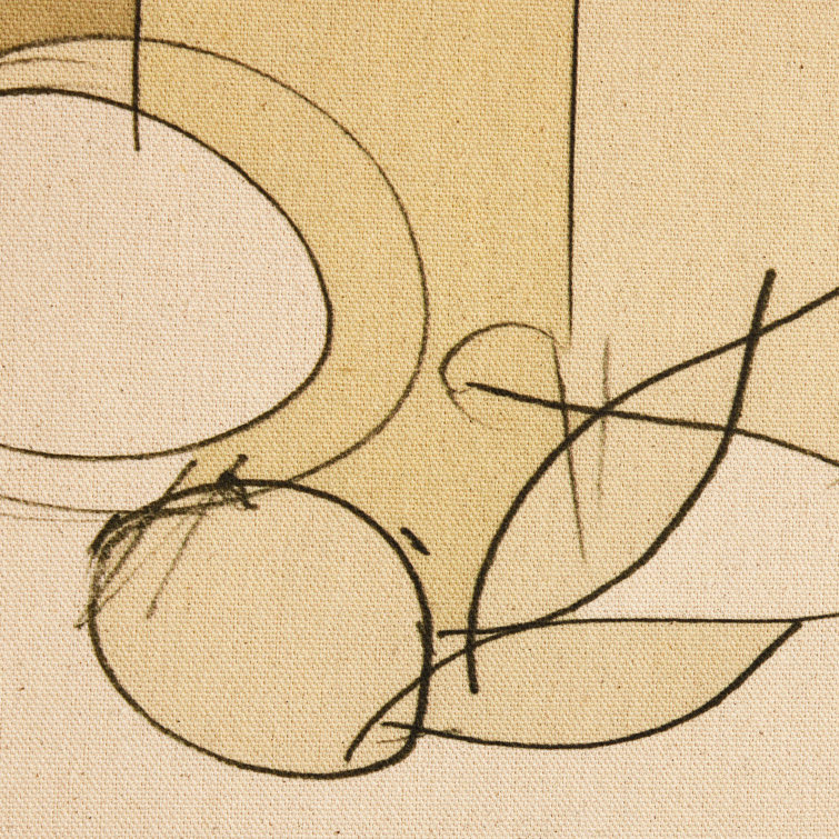 Modern Minimalist Beige and Brown Still Life Framed Art