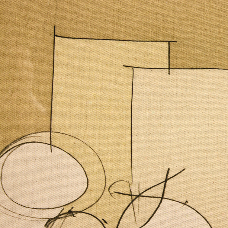 Modern Minimalist Beige and Brown Still Life Framed Art