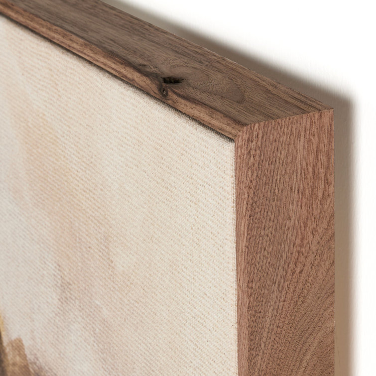 Rustic Walnut Framed Abstract Portrait 30" x 40"