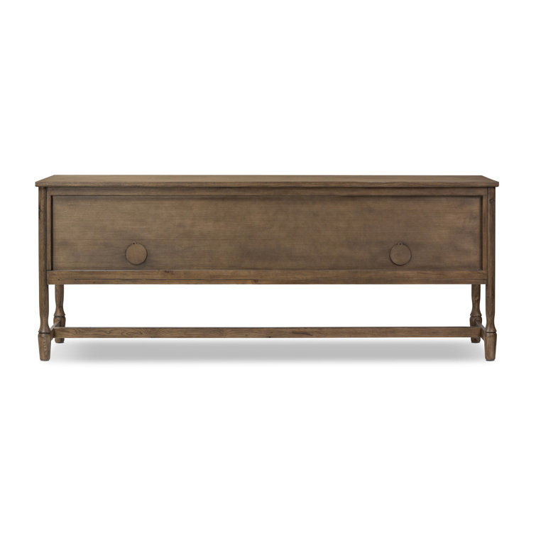 Bari 84'' Weathered Oak Veneer Sideboard with Drawers