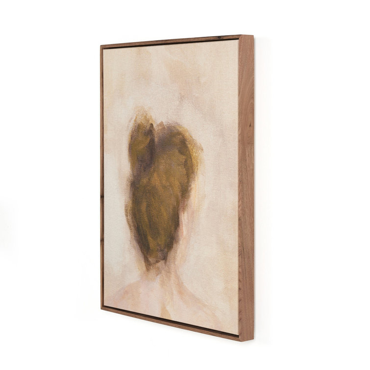 Rustic Walnut Framed Abstract Portrait 30" x 40"