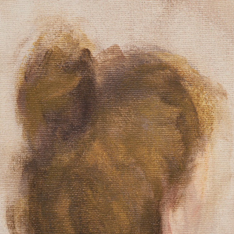 Rustic Walnut Framed Abstract Portrait 30" x 40"