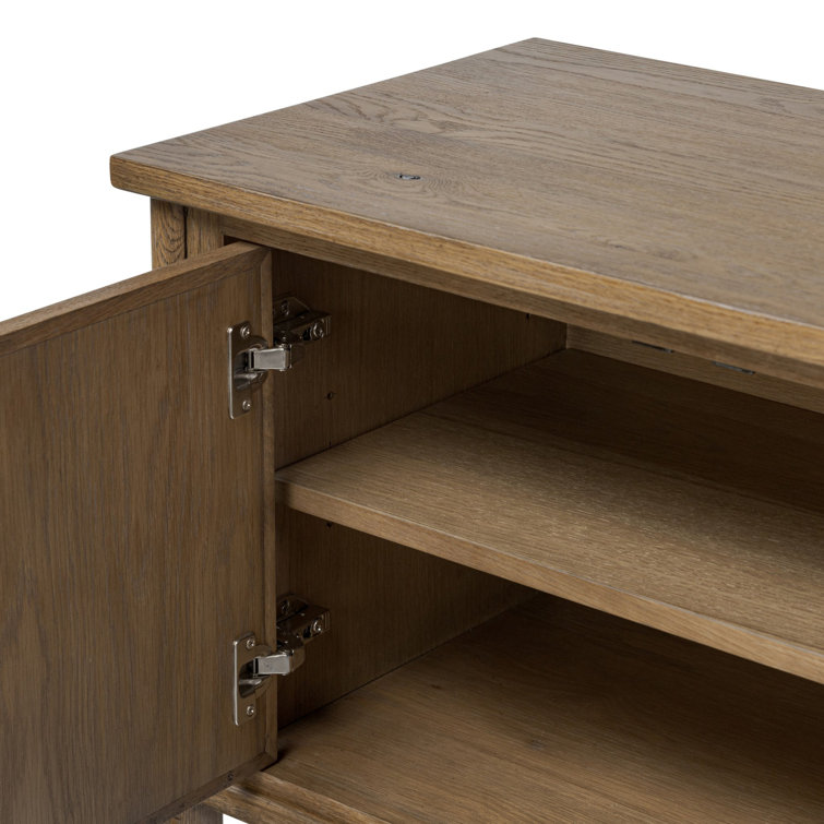 Bari 84'' Weathered Oak Veneer Sideboard with Drawers