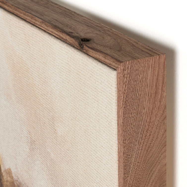 Rustic Walnut Framed Abstract Portrait 30" x 40"