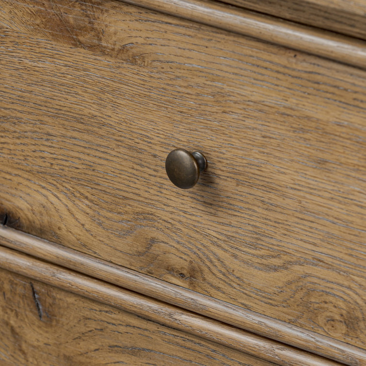 Bari 84'' Weathered Oak Veneer Sideboard with Drawers